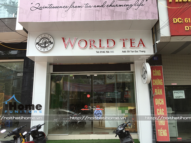 cách bố trí quầy bar cafe